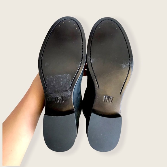 Frye Cara Roper Pull On Short Western Suede Boots - Picture 12 of 14